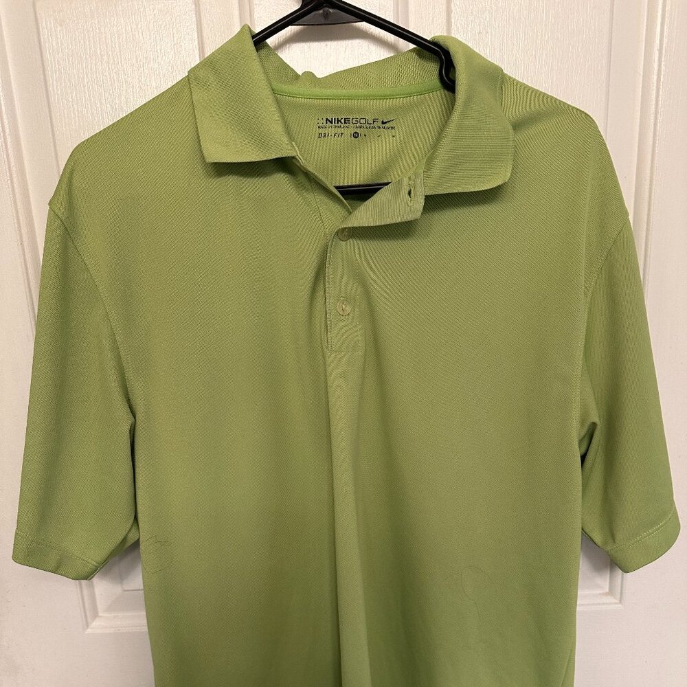 "Men's Nike Golf Dri-FIT Polo Shirt - Size M - Green - Excellent Condition"